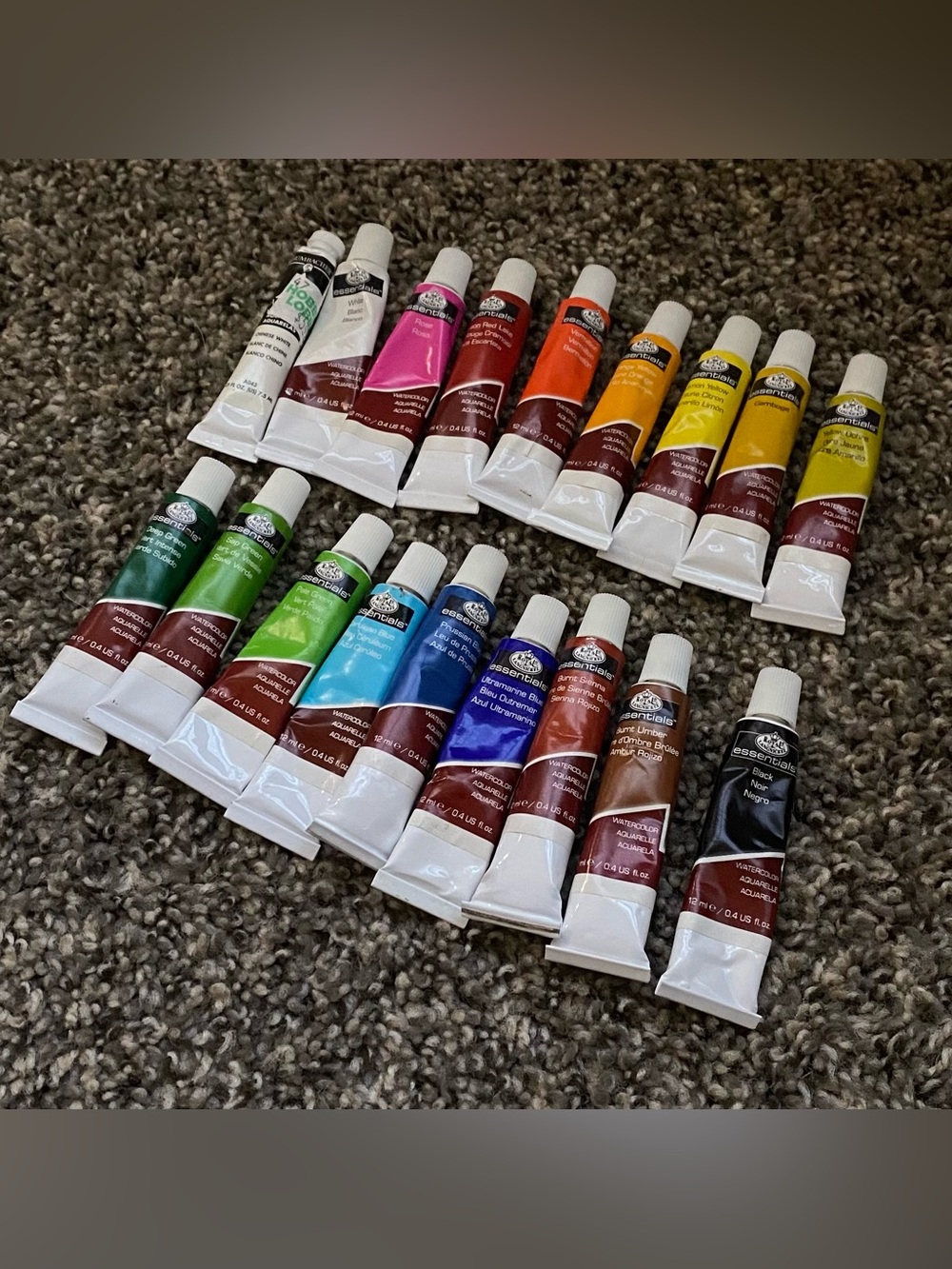 Watercolor Paint Tubes